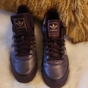 Adidas Men's Metallic Purple Sneakers